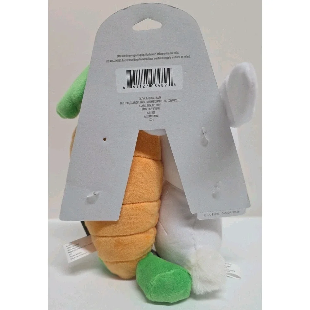 2025 Hallmark Better Together Magnetic Plush Bunny & Carrot 8.5